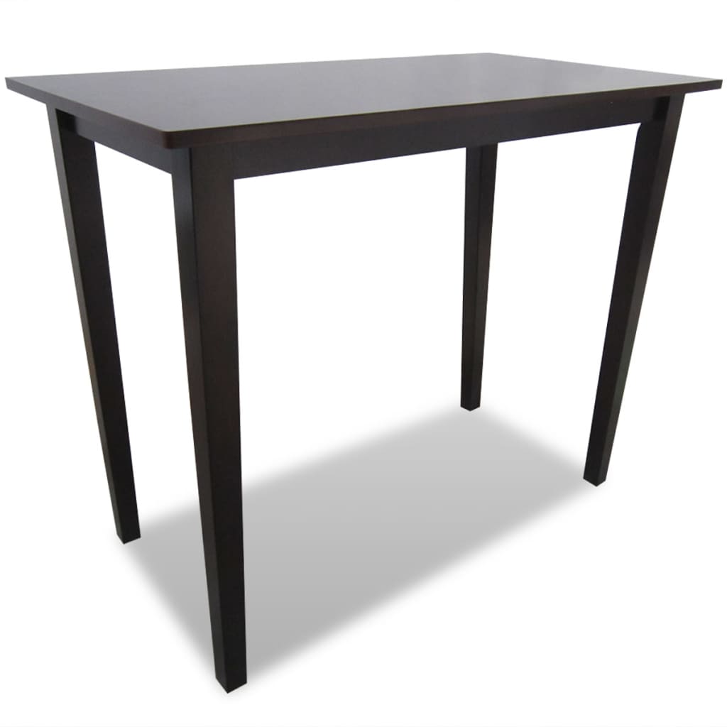 Berkfield Wooden Bar Table Brown