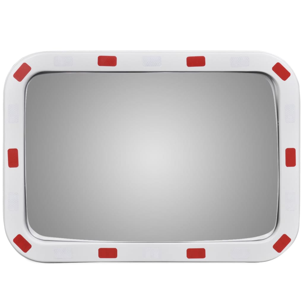 Convex Traffic Mirror Rectangle 40 x 60 cm with Reflectors