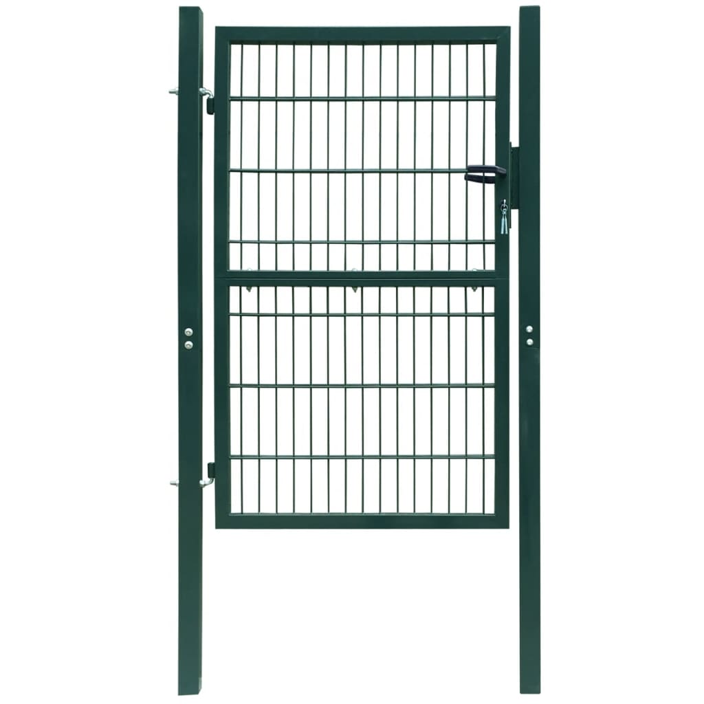 Berkfield 2D Fence Gate (Single) Green 106 x 230 cm