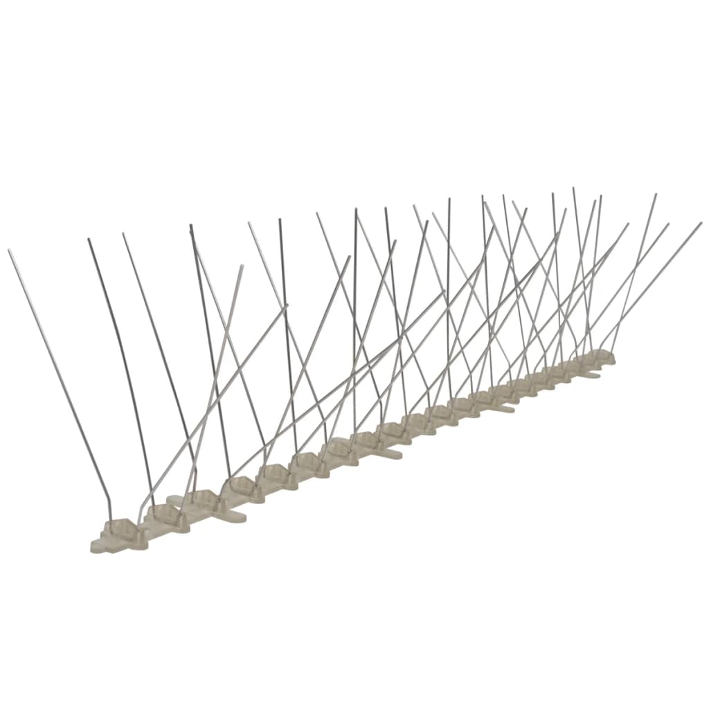 Berkfield 4-row Plastic Bird & Pigeon Spikes Set of 6 3 m