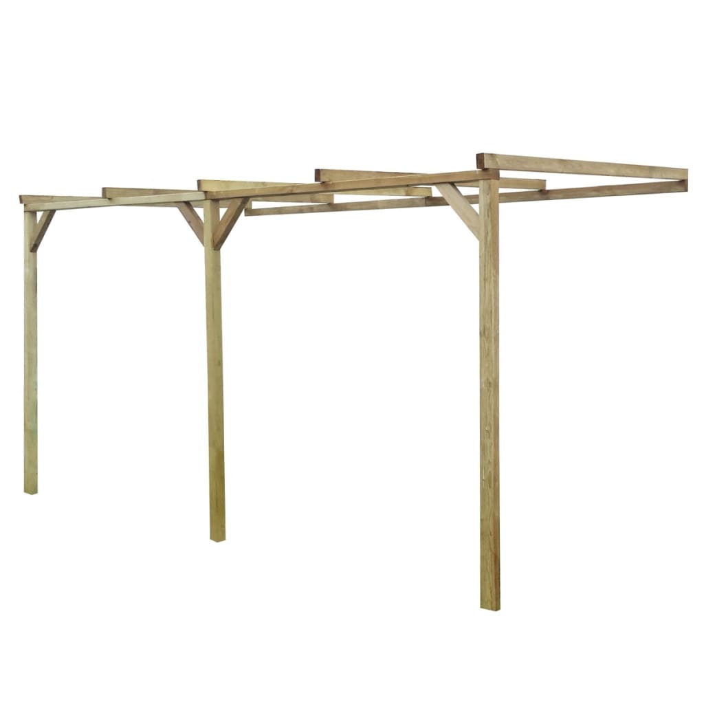 Berkfield Lean-To Pergola 2x4x2.2 m Wood