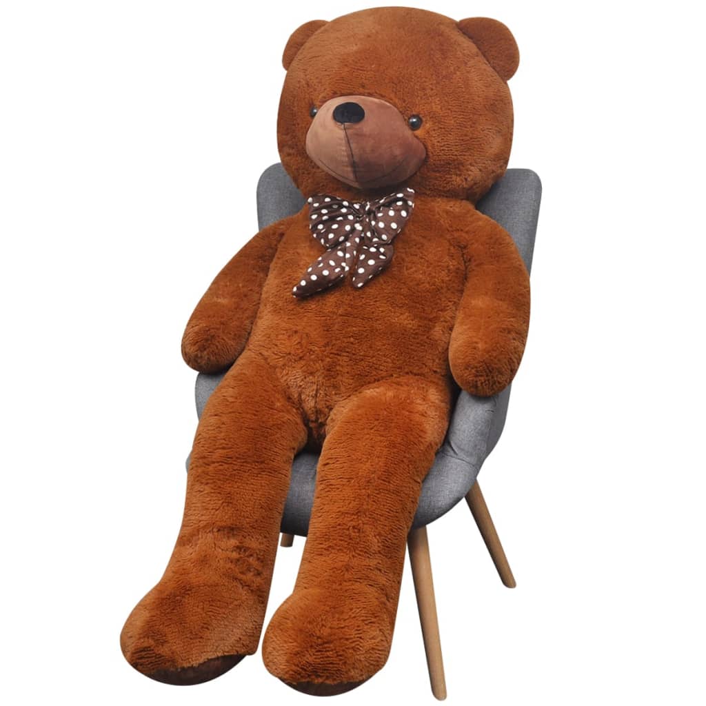Berkfield XXL Soft Plush Teddy Bear Toy Brown 85 cm