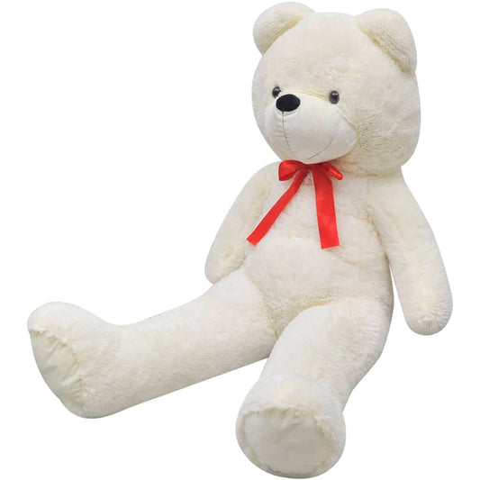 Berkfield XXL Soft Plush Teddy Bear Toy White 135 cm