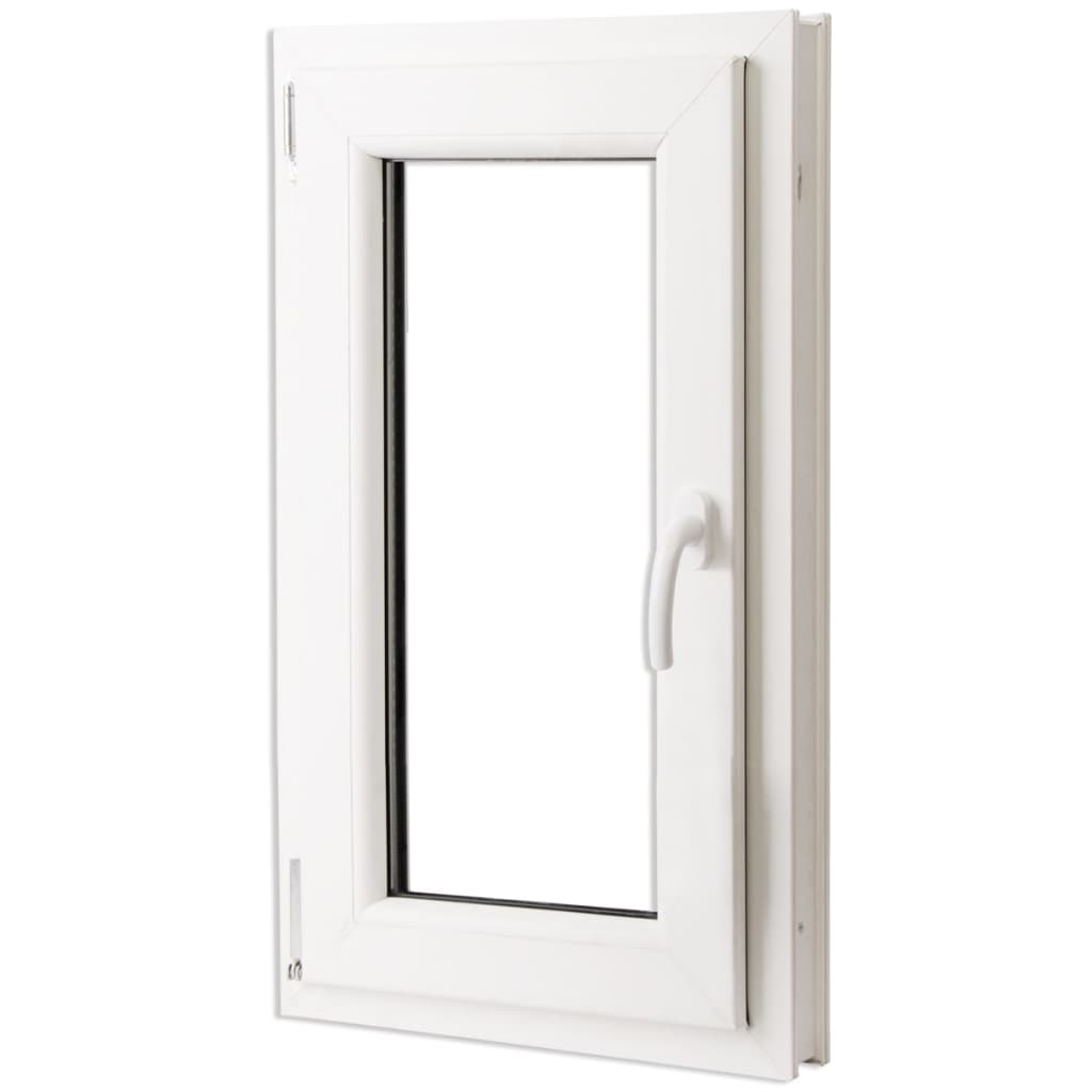 Berkfield Triple Glazing Tilt & Turn PVC Window Handle on the Right 600 x 1000 mm