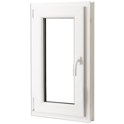 Berkfield Triple Glazing Tilt & Turn PVC Window Handle on the Right 600 x 1000 mm