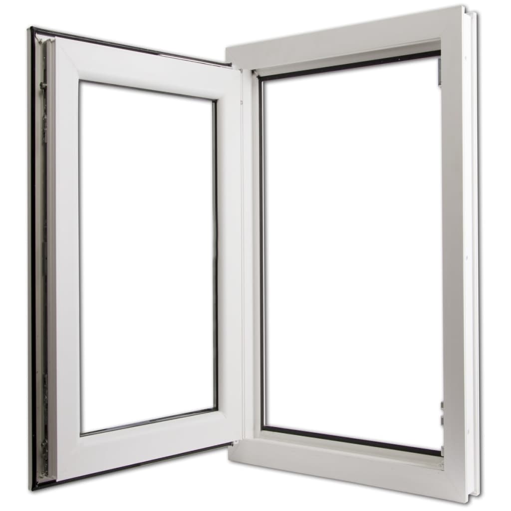 Berkfield Triple Glazing Tilt & Turn PVC Window Handle on the Right 600 x 1000 mm