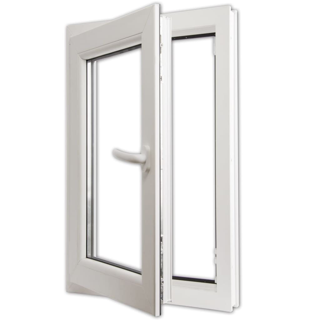 Berkfield Triple Glazing Tilt & Turn PVC Window Handle on the Right 600 x 1000 mm