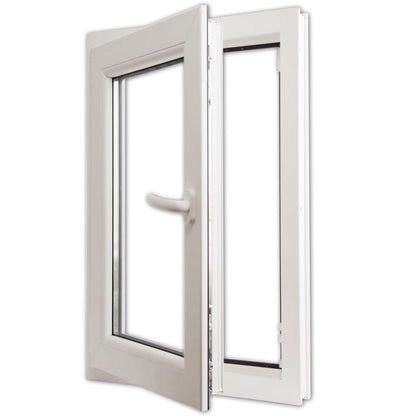 Berkfield Triple Glazing Tilt & Turn PVC Window Handle on the Right 600 x 1000 mm