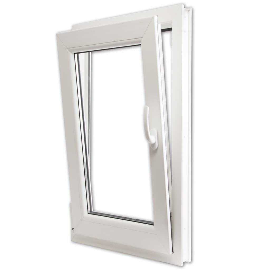 Berkfield Triple Glazing Tilt & Turn PVC Window Handle on the Right 600 x 1000 mm