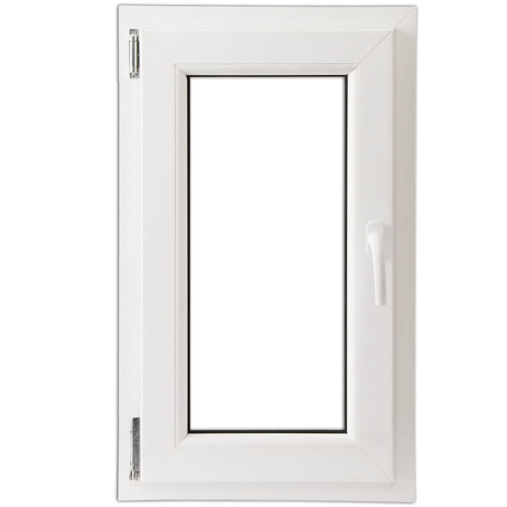 Berkfield Triple Glazing Tilt & Turn PVC Window Handle on the Right 600 x 1000 mm