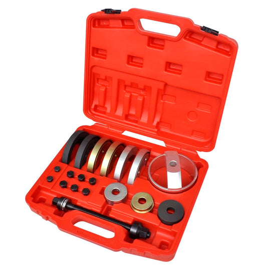 Berkfield 19 pcs Tool Set for Compact Wheel Hub Bearing Unit 62 mm, 66 mm, 72 mm
