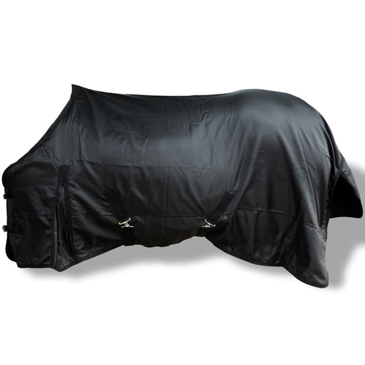 Berkfield Fleece Rug Double Layers 135 cm Black