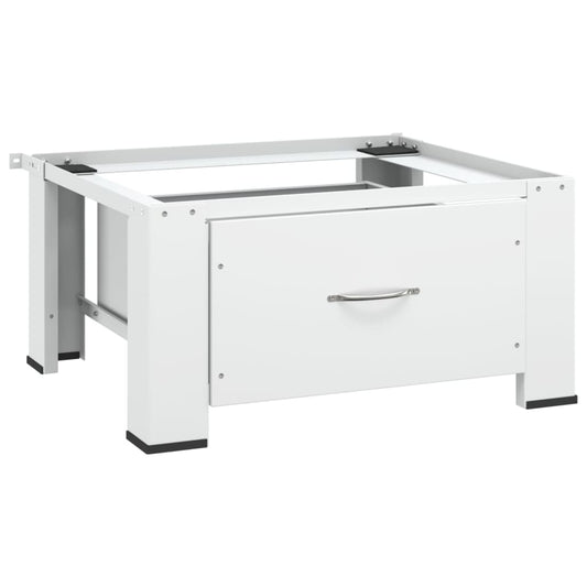 Berkfield Washing Machine Pedestal with Drawer White
