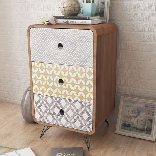 Berkfield Side Cabinet with 3 Drawers Brown