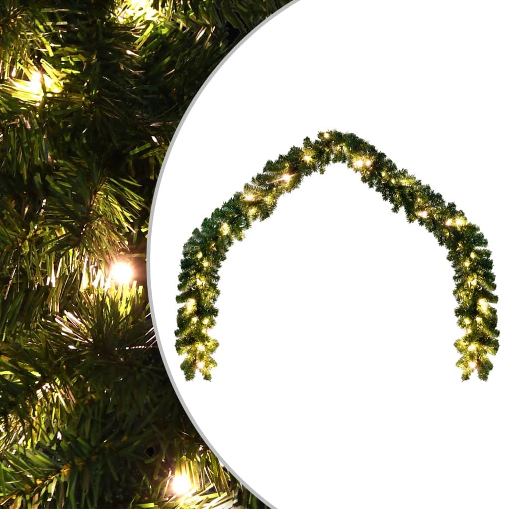 Berkfield Christmas Garland with LED Lights 20 m