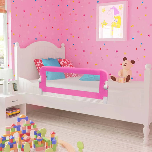 Berkfield Toddler Safety Bed Rail 102 x 42 cm Pink
