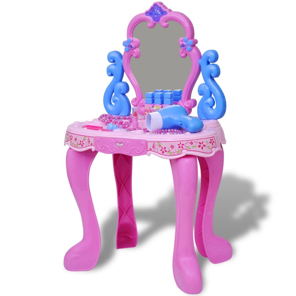 Berkfield Kids'/Children's Playroom Standing Toy Vanity Table with Light/Sound