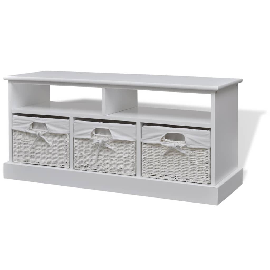 Berkfield Storage Bench Aarau White