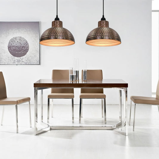 Berkfield Ceiling Lamps 2 pcs Semi-spherical Copper Colour