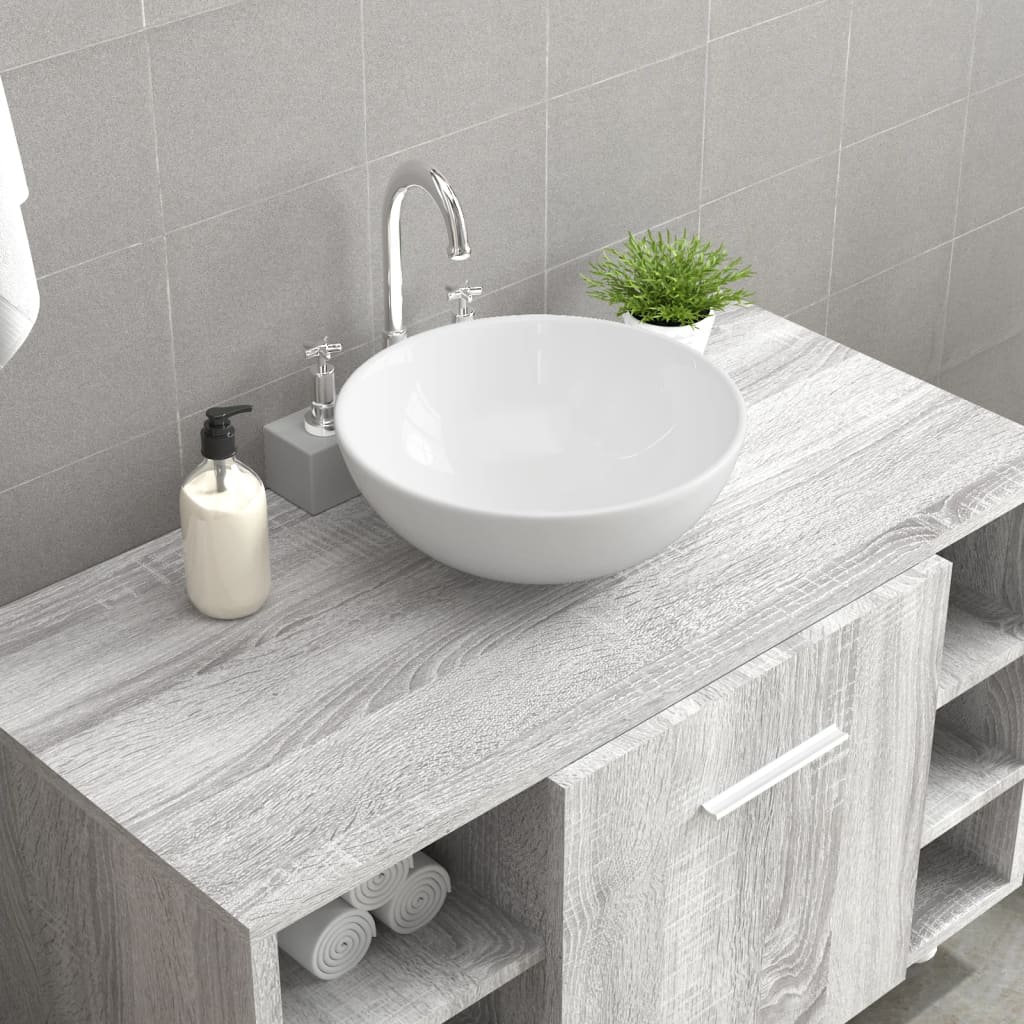 Berkfield Sink Ceramic Round Diam. 280 mm(not for individual sales / blocked all in blockcades)