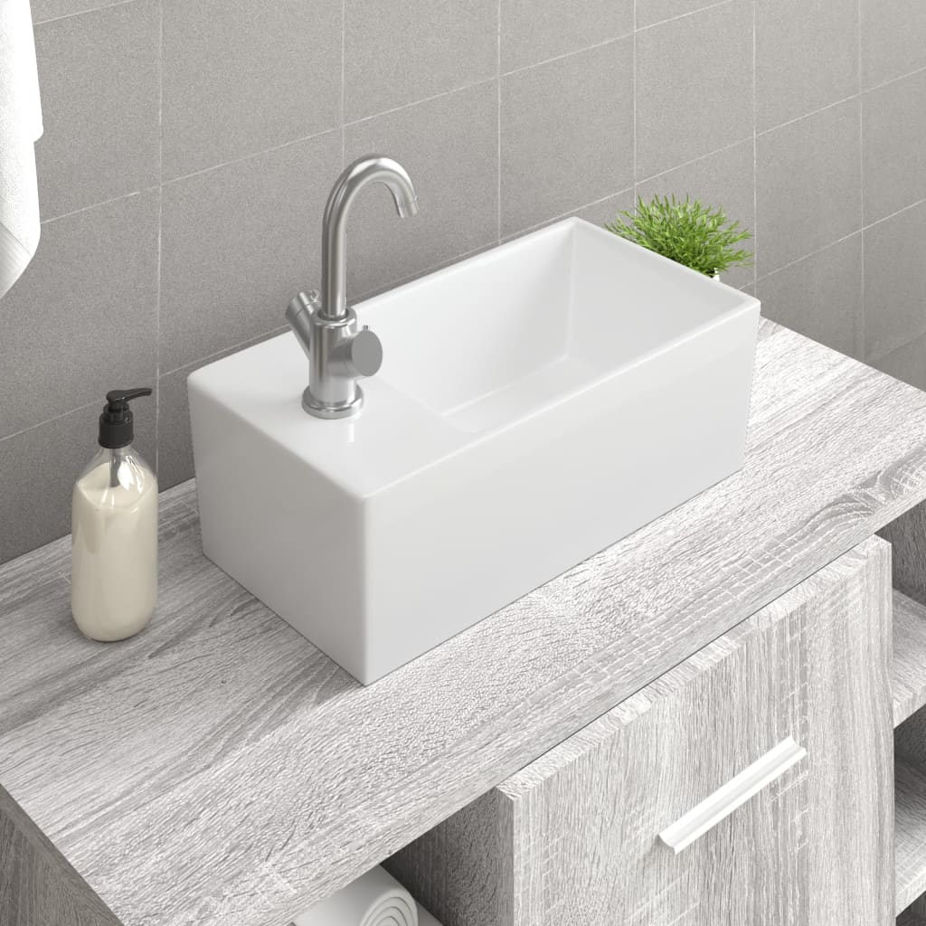 Berkfield Sink Basin Faucet Ceramic Square(not for individual sales / blocked all in blockcades)