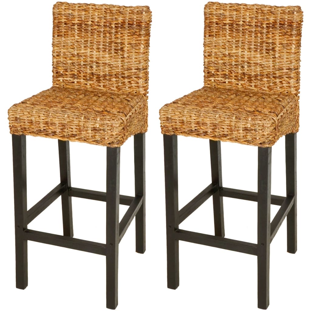 Berkfield Bar Stools 2 pcs Abaca