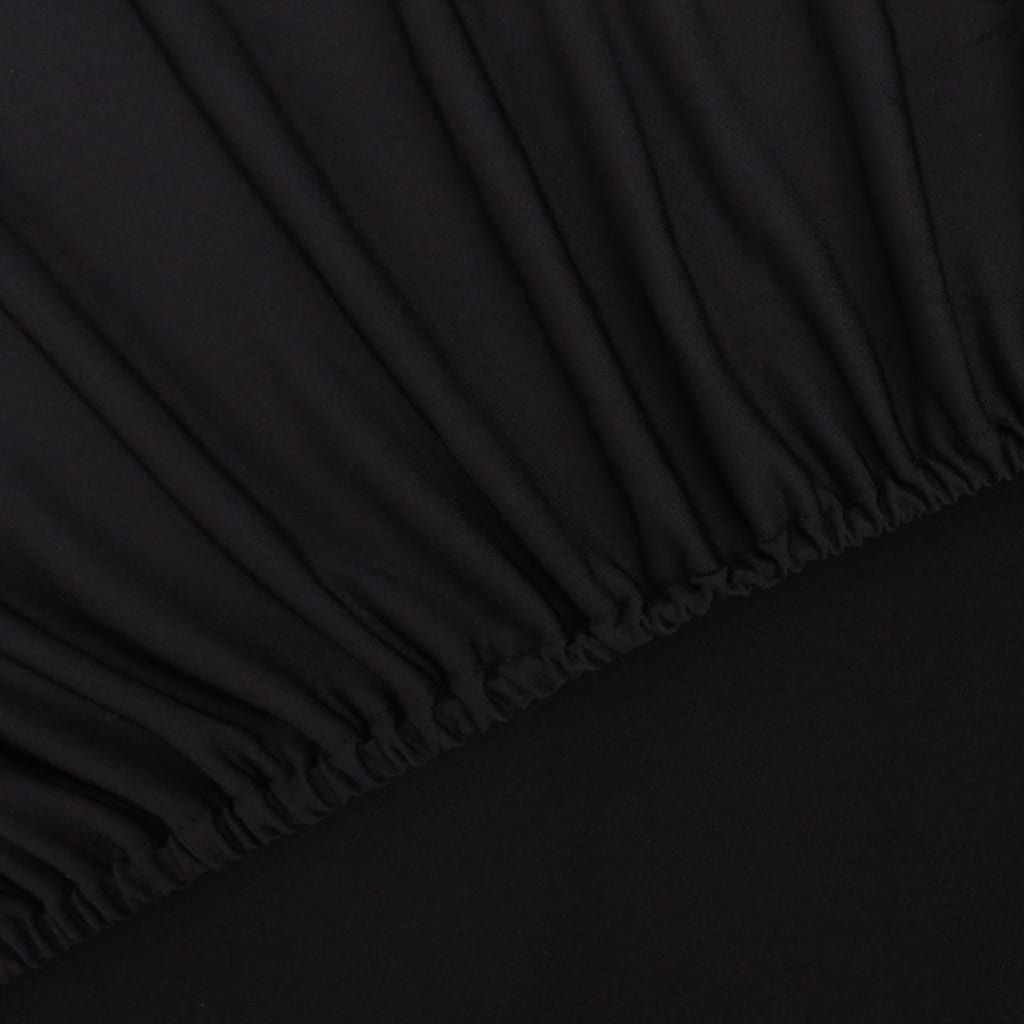 Berkfield Stretch Couch Slipcover Black Polyester Jersey