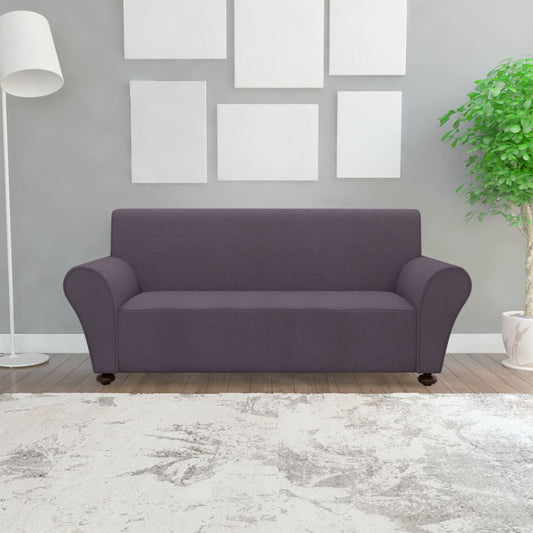 Berkfield Stretch Couch Slipcover Anthracite Polyester Jersey