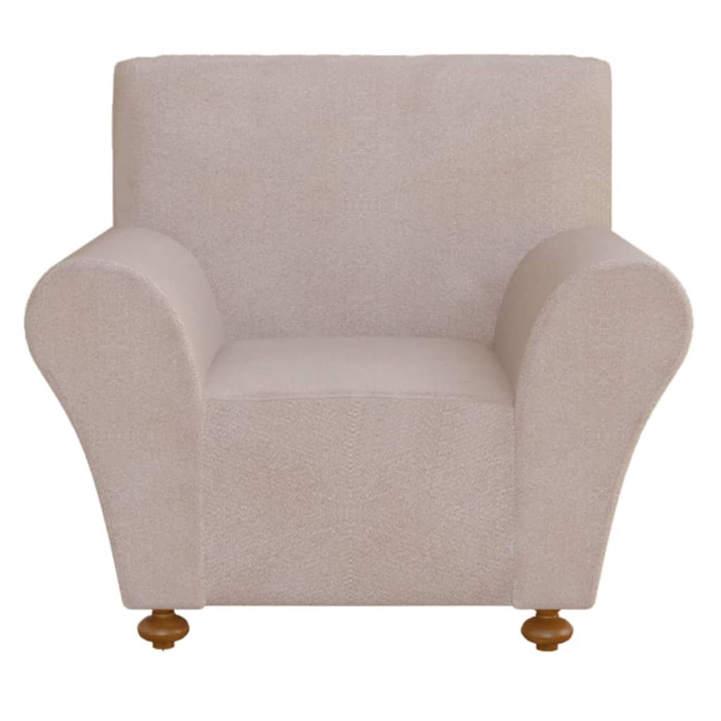 Berkfield Stretch Couch Slipcover Beige Polyester Jersey