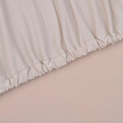 Berkfield Stretch Couch Slipcover Beige Polyester Jersey