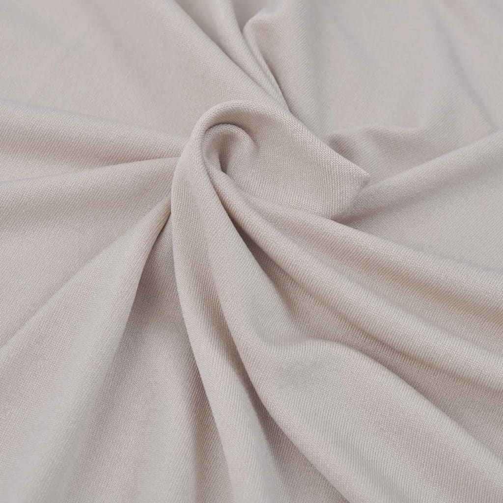 Berkfield Stretch Couch Slipcover Beige Polyester Jersey