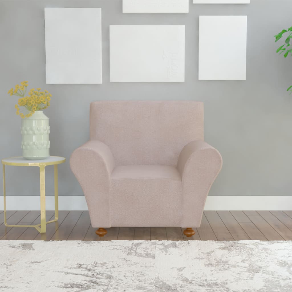 Berkfield Stretch Couch Slipcover Beige Polyester Jersey