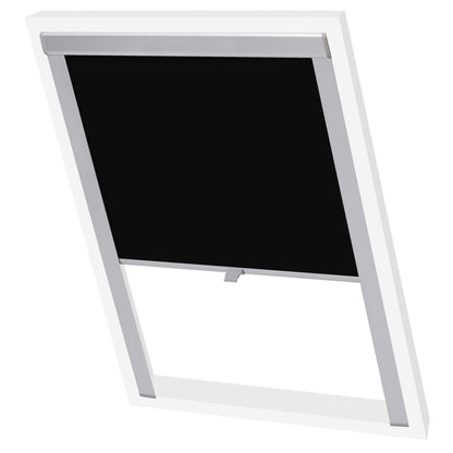 Berkfield Blackout Roller Blinds Black C04