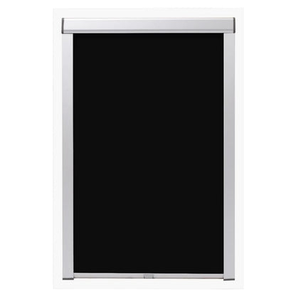 Berkfield Blackout Roller Blinds Black C04