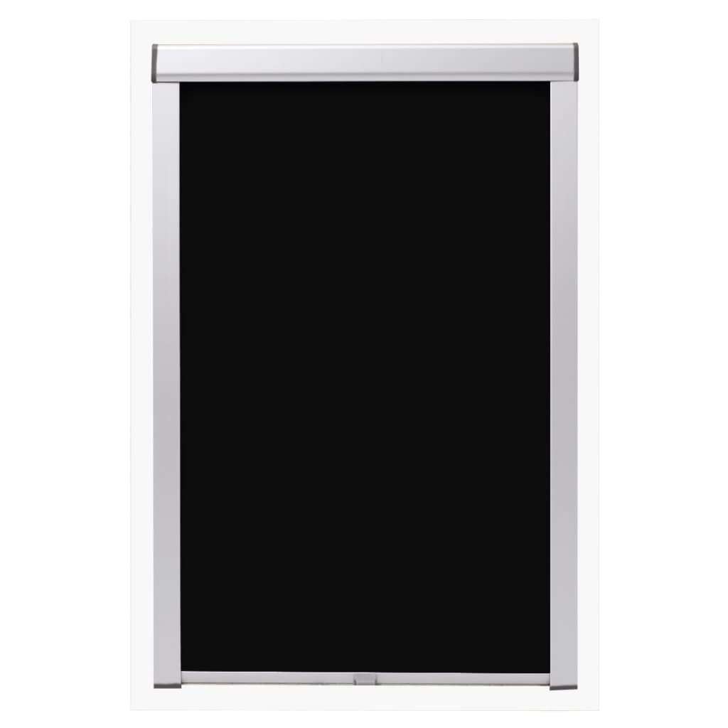 Berkfield Blackout Roller Blinds Black M04/304