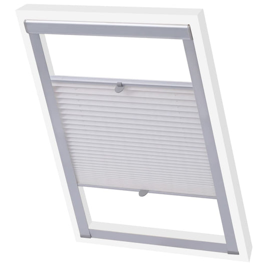 Berkfield Pleated Blinds White C02