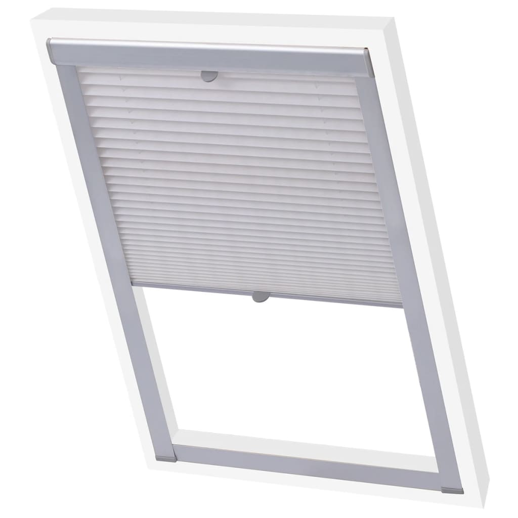 Berkfield Pleated Blinds White C02