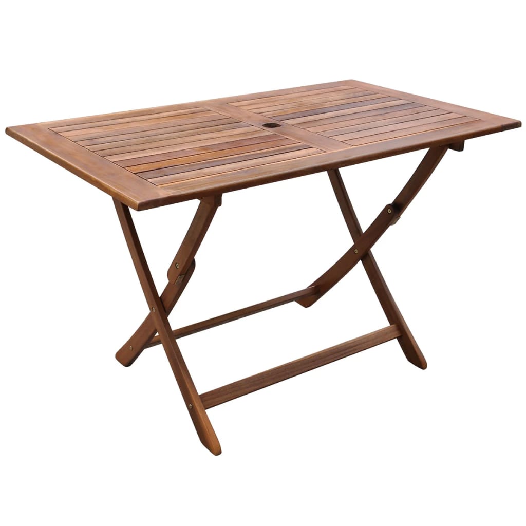 Berkfield Garden Table 120x70x75 cm Solid Acacia Wood