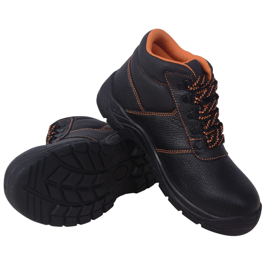 Berkfield Safety Shoes Black Size 45 Leather