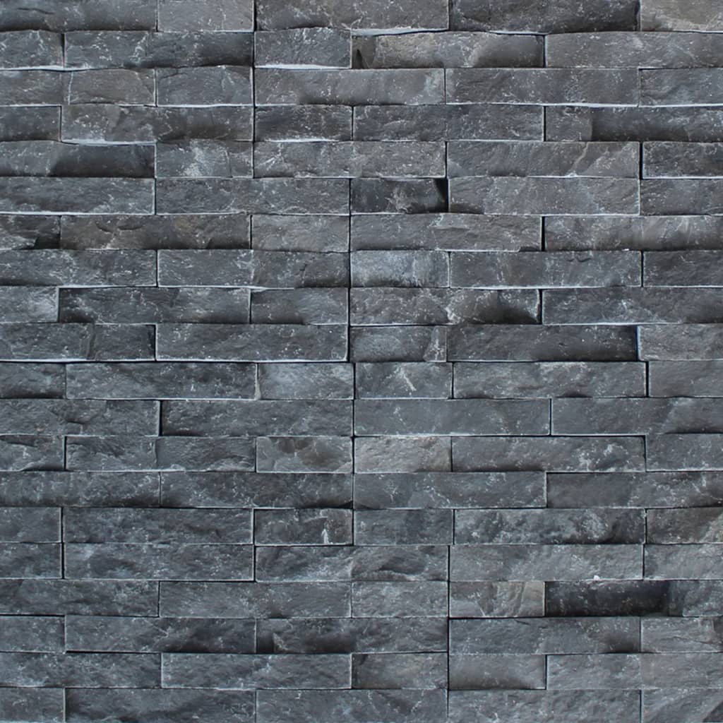 Berkfield Wall Cladding Panels 5 pcs Marble Black 0.5 m�__