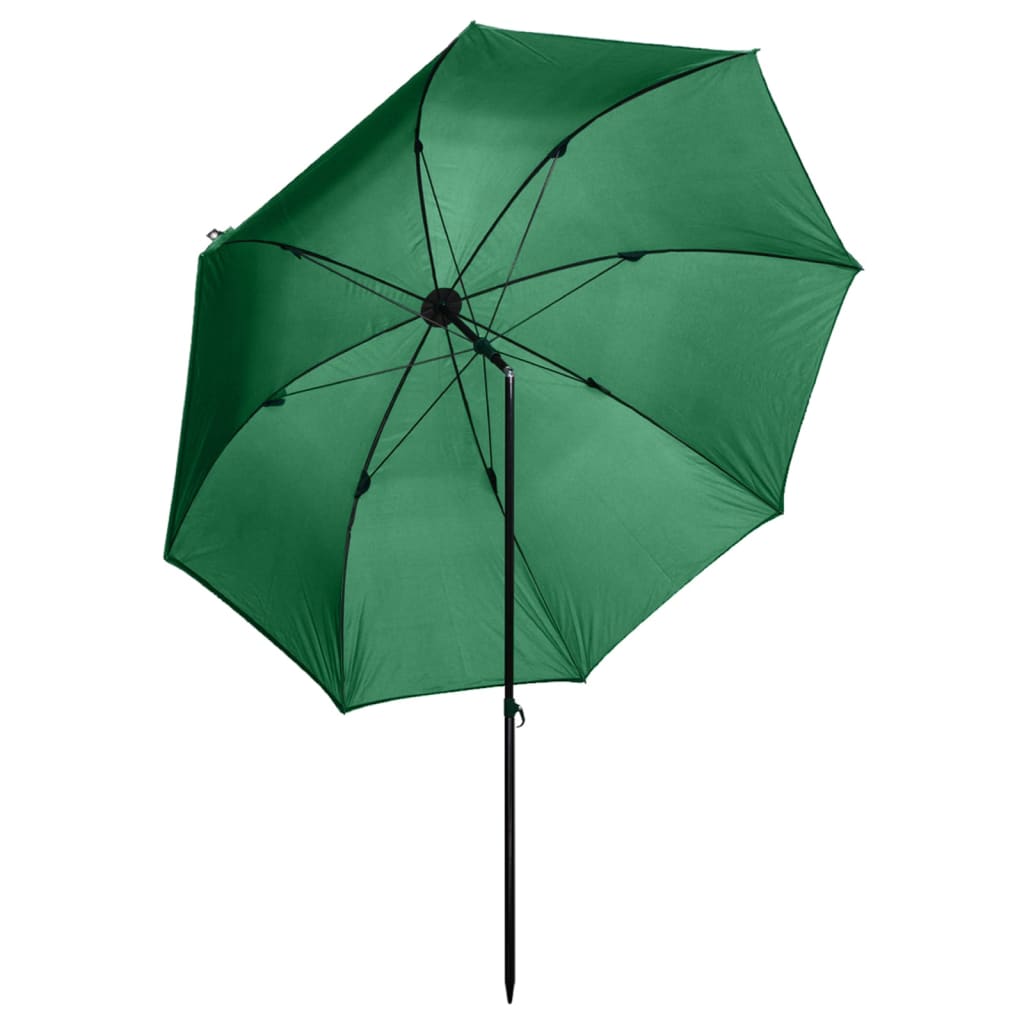 Berkfield Fishing Umbrella Green 240x210 cm