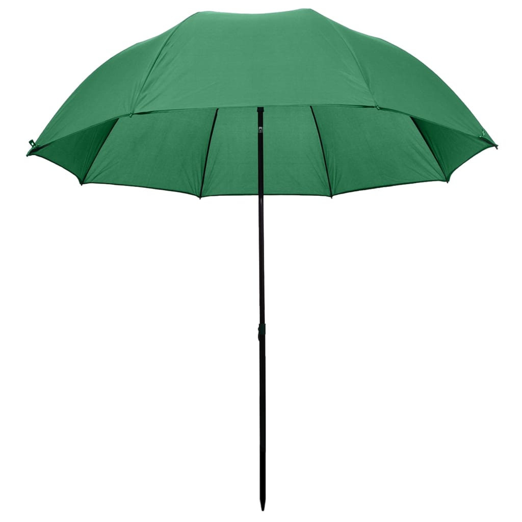 Berkfield Fishing Umbrella Green 240x210 cm