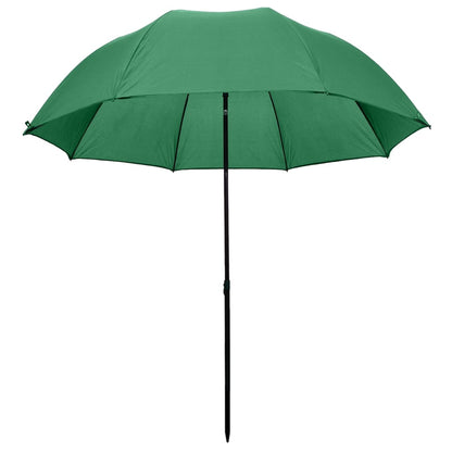 Berkfield Fishing Umbrella Green 240x210 cm