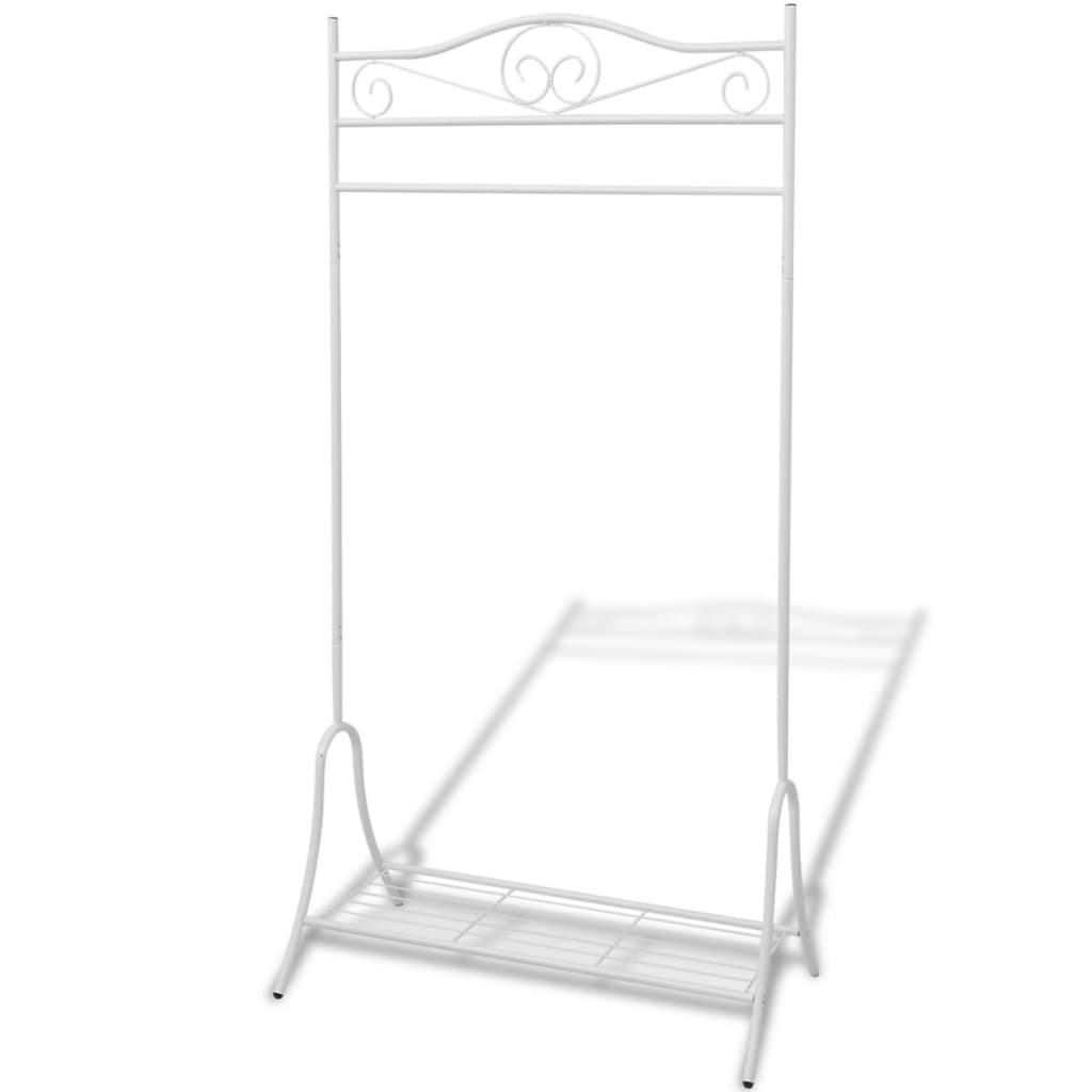 Berkfield Clothing Rack White Steel