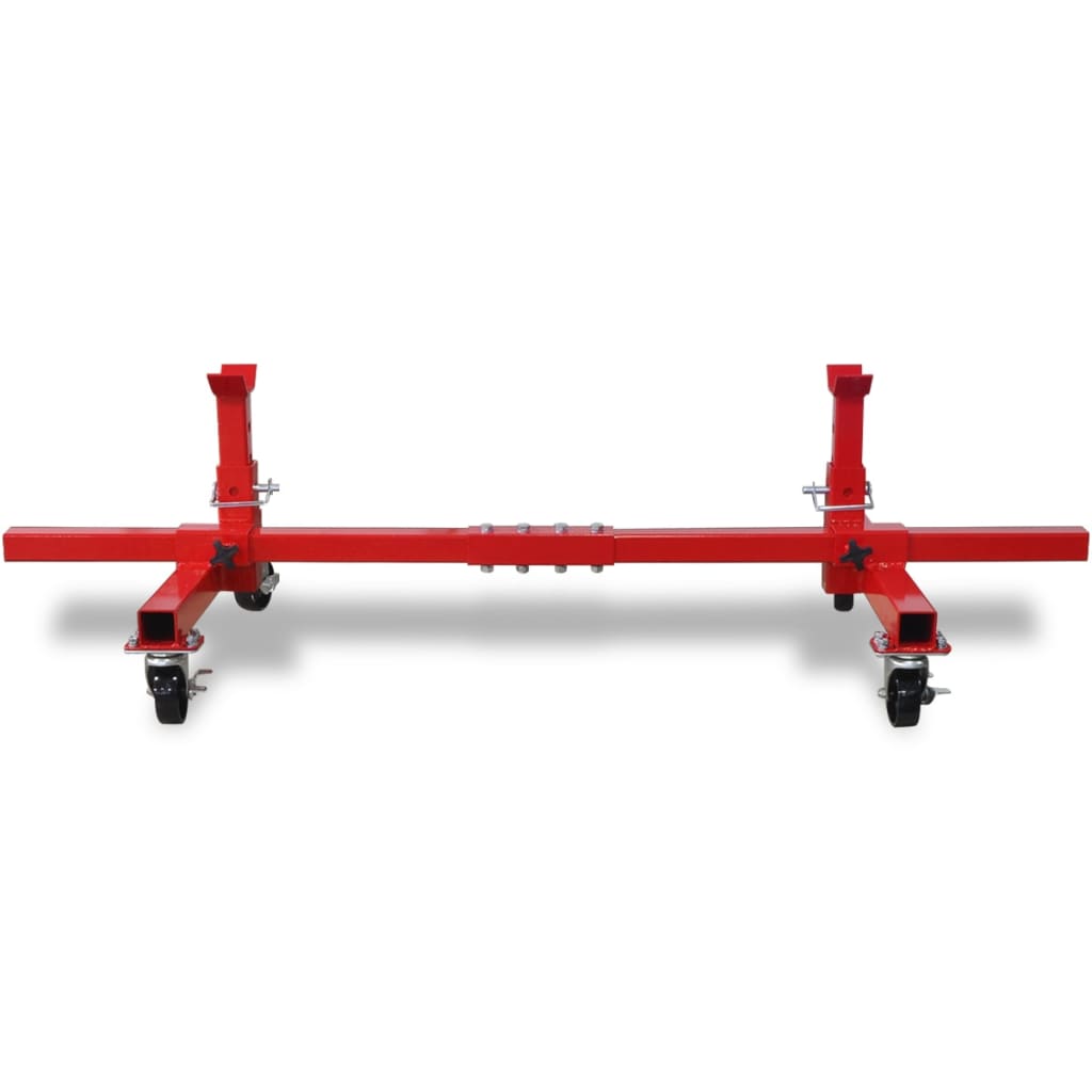 Berkfield Mobile Axle Stand Red