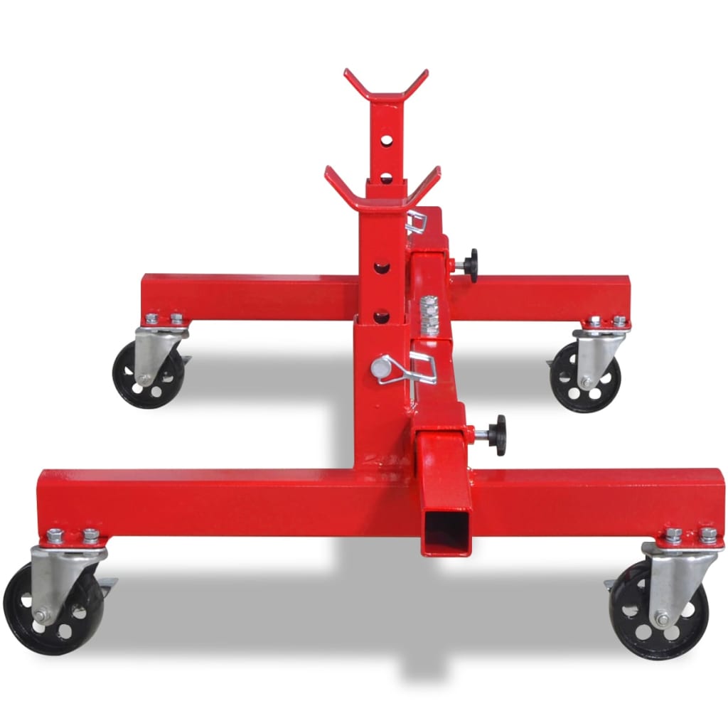Berkfield Mobile Axle Stand Red