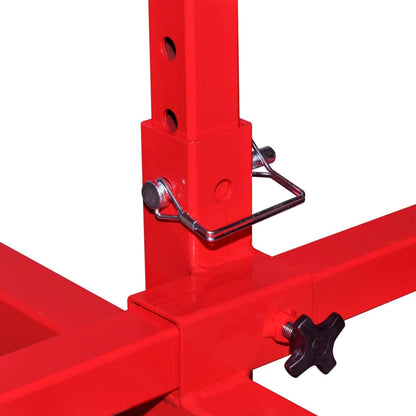 Berkfield Mobile Axle Stand Red