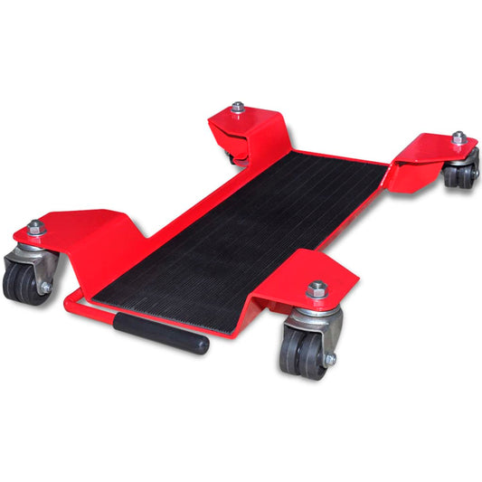 Berkfield Motorcycle Dolly Centre Stand Red