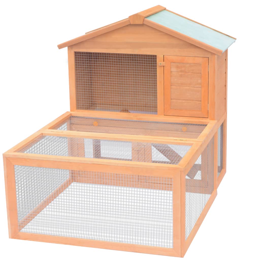 Berkfield Animal Rabbit Cage Outdoor Run Wood