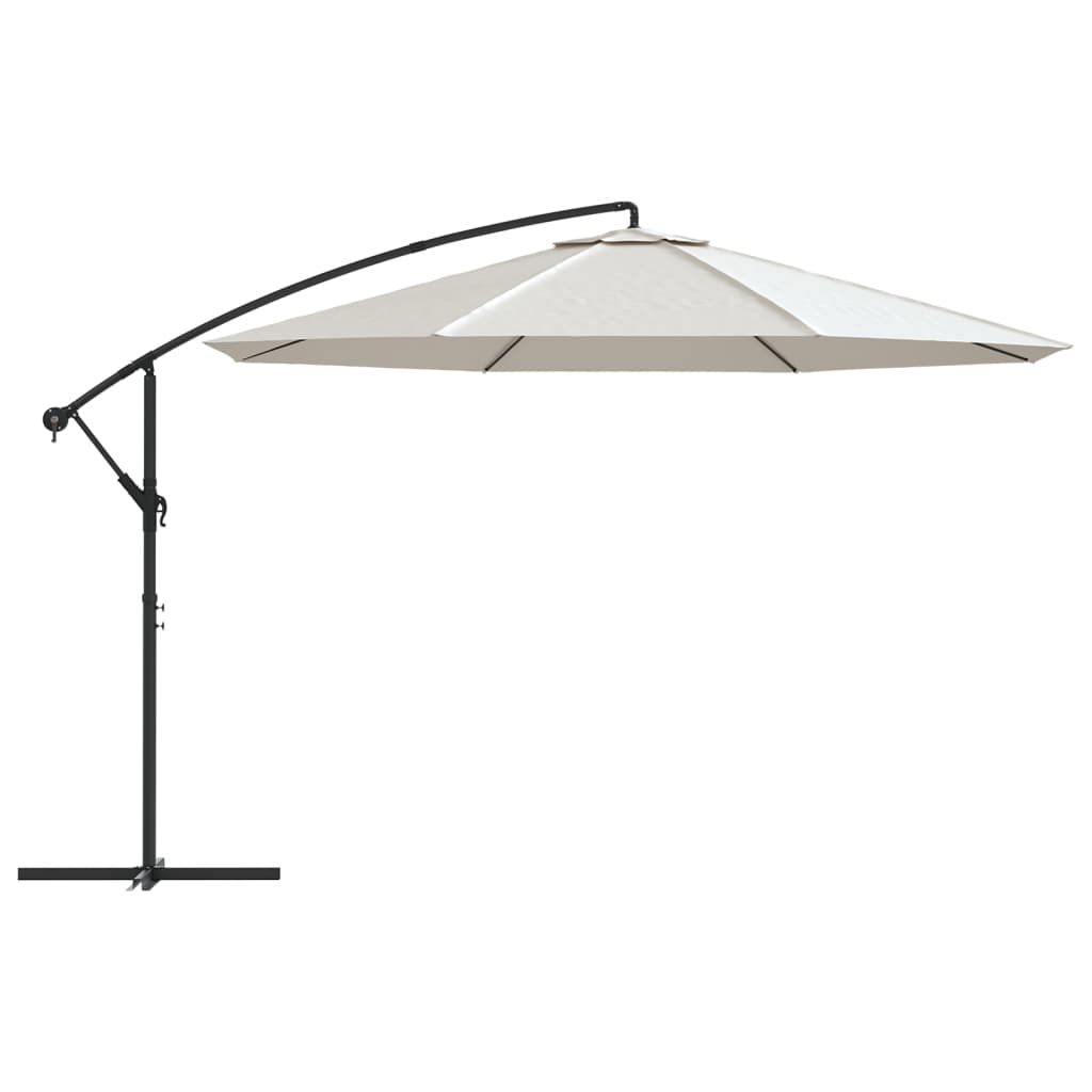 Berkfield Cantilever Umbrella 3.5 m Sand White